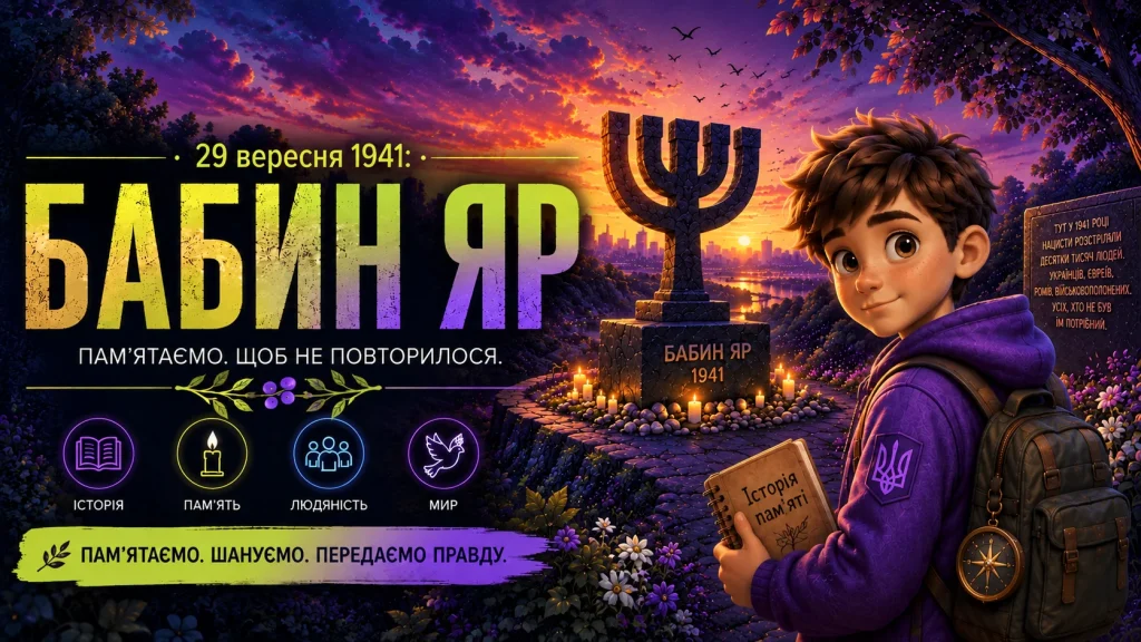 Бабин Яр — виховна година до Дня пам’яті жертв Бабиного Яру