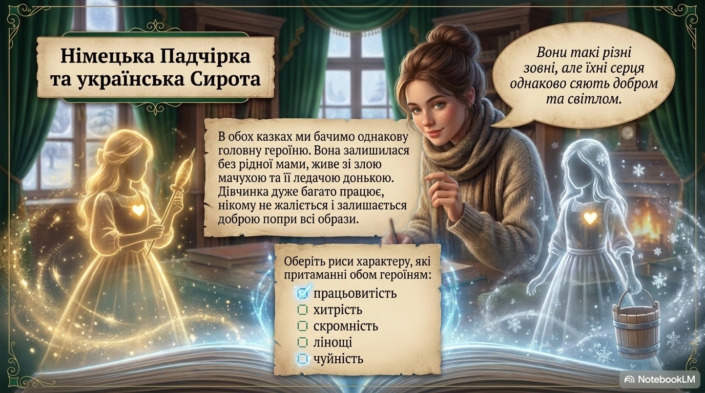 Культурні традиції, національні особливості світосприймання в казках. Урок-дослідження «Спільне й відмінне в німецькому та укр-3 Українська казка — національні традиції та світосприймання