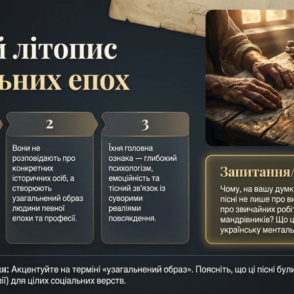 Чумацькі народні пісні — соціально-побутова творчість