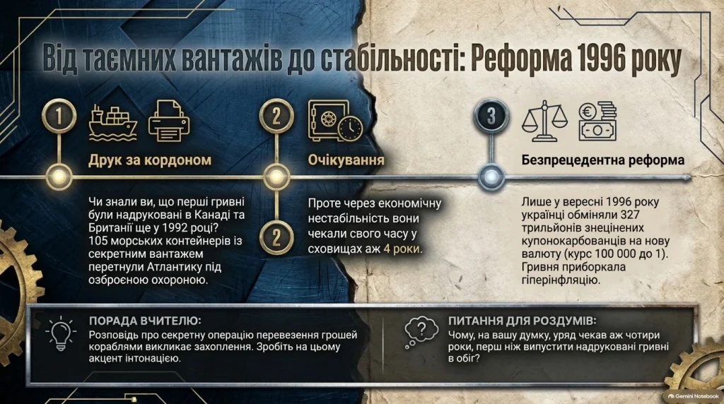 Грошова реформа 1996 року — запровадження гривні в Україні