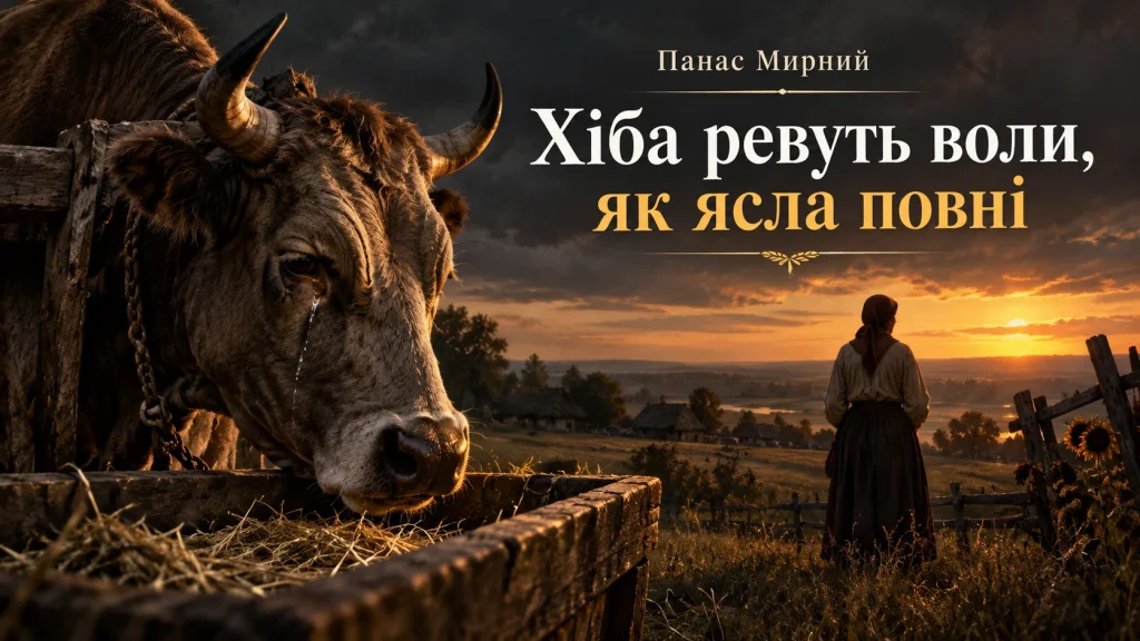 Хіба ревуть воли, як ясла повні — Панас Мирний