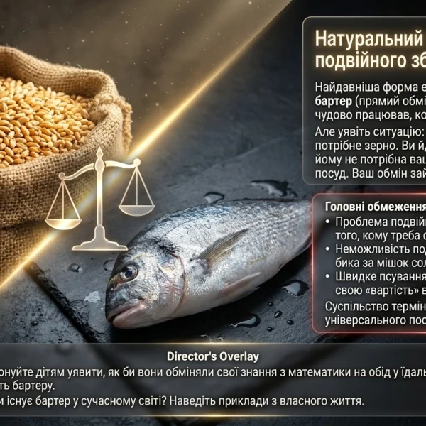 Натуральний обмін і проблема подвійного збігу інтересів у бартері