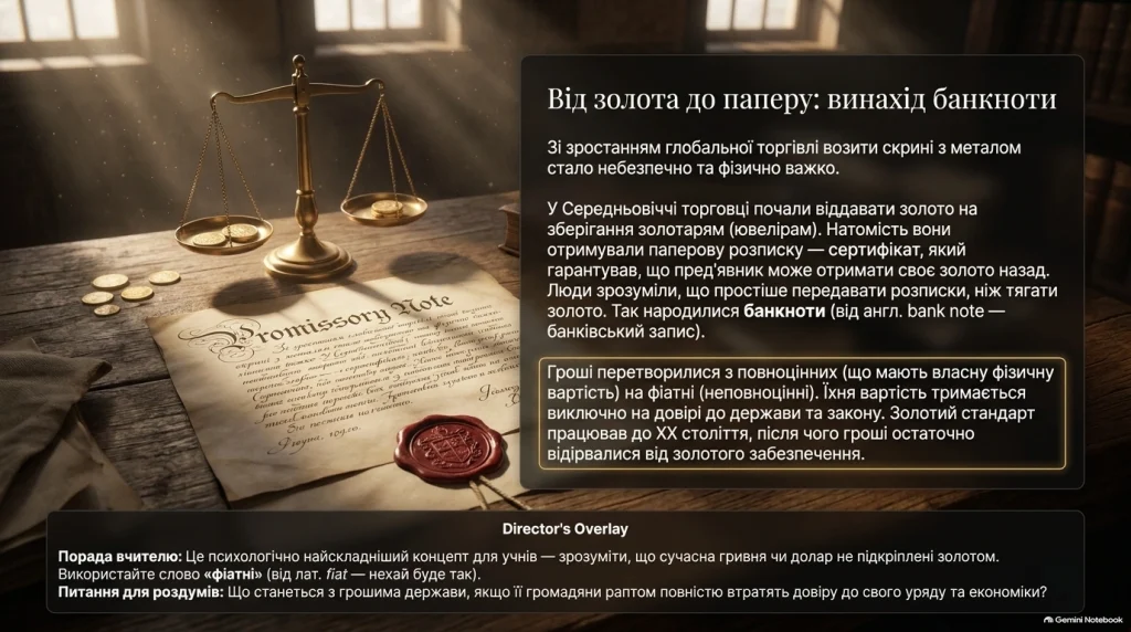 Історія виникнення паперових грошей та еволюція банківських розписок