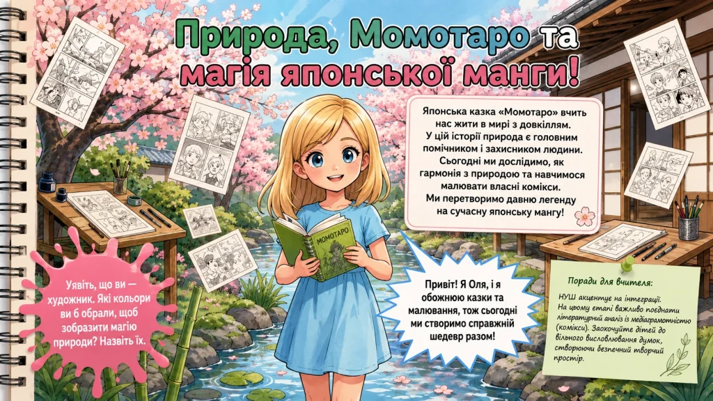 Людина і природа в казці «Момотаро, або Хлопчик-Персик»