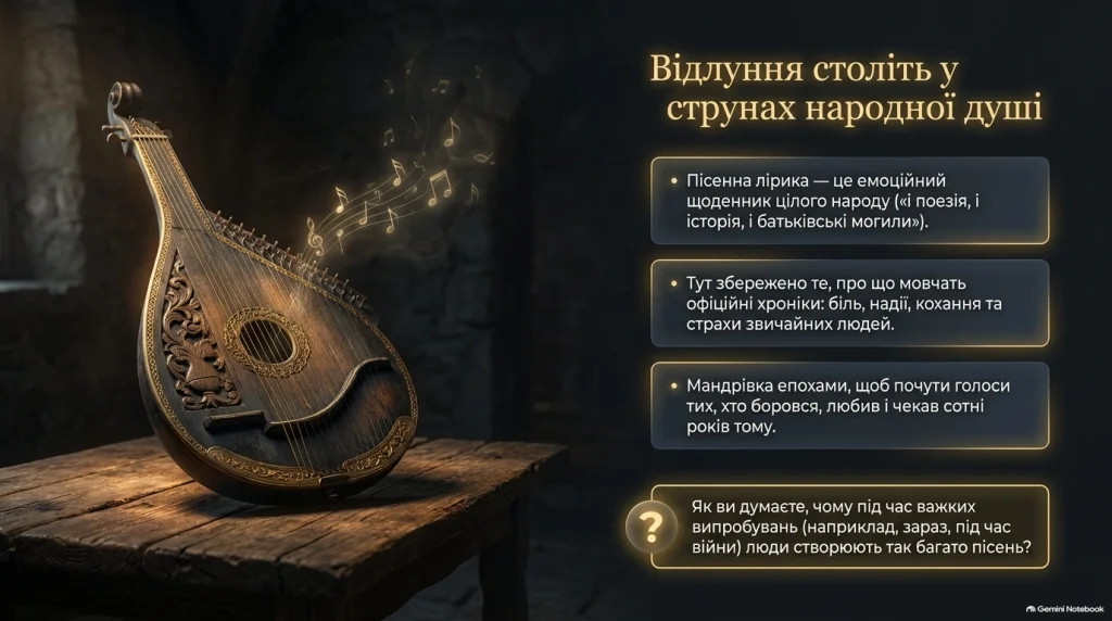 Відображення соціальних явищ життя України в українській пісенній ліриці