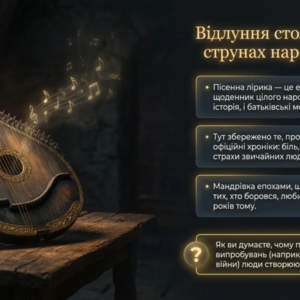 Відображення соціальних явищ життя України в українській пісенній ліриці