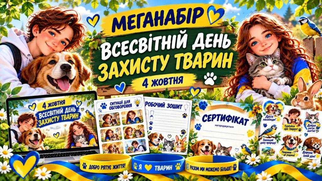 «Всесвітній день захисту тварин» — презентація та матеріали для виховної години