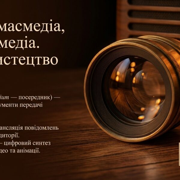 Медіа, масмедіа, мультимедіа, фотомистецтво й аудіо — основні поняття сучасних медіа