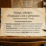 Презентація "Порядок слів у реченні"