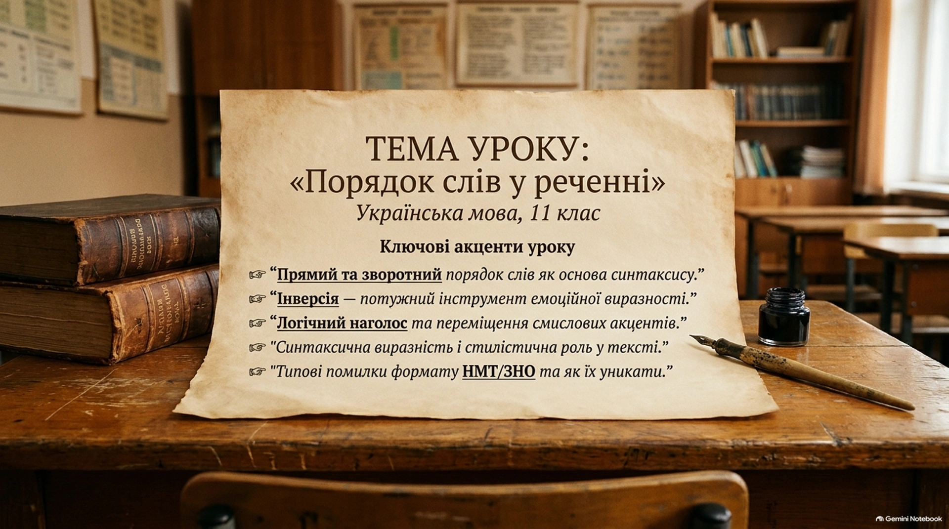 Порядок слів у реченні 1 Презентація "Порядок слів у реченні" - Зображення 1