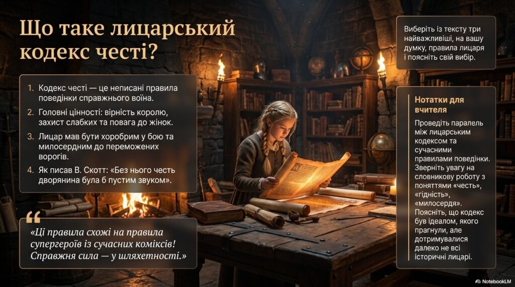 Презентація «Утілення в образі Айвенго кодексу лицаря»