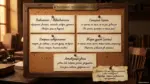Дошка з п’ятьма картками, що описують значеннєві групи вставних слів українською мовою.