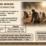Сцена селянської праці на полі при заході сонця з молодою жінкою на передньому плані, ілюстрація соціальних проблем в романі.