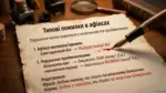 Лист із типовими помилками в афіксах української мови з прикладами виправлень червоним чорнилом.
